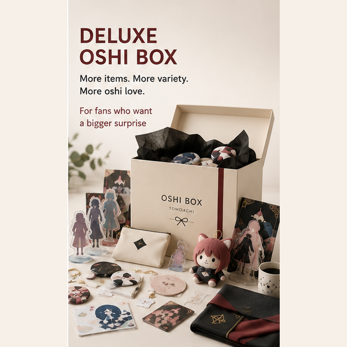 Deluxe Oshi Box – premium personalized surprise merchandise from Japan